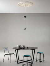 Stralunata Minimalist LED Pendant Light Circular Adjustable Hanging Lamp for Modern Interiors
