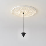 Stralunata Minimalist LED Pendant Light Circular Adjustable Hanging Lamp for Modern Interiors