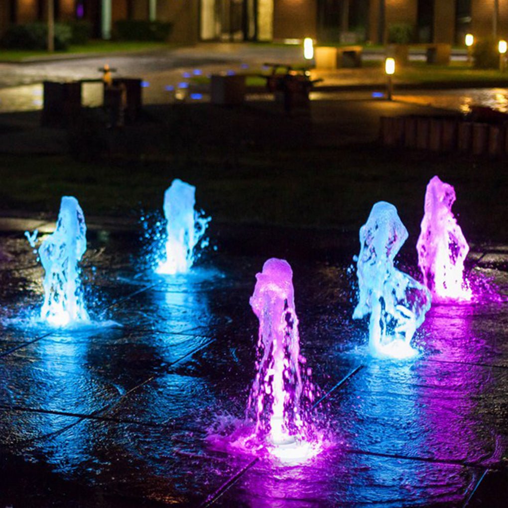 Submersible IP68 LED Ring Fountain Light Waterproof RGB Underwater Pool Lamp for Pond and Square