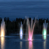 Submersible IP68 LED Ring Fountain Light Waterproof RGB Underwater Pool Lamp for Pond and Square