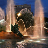 Submersible IP68 LED Ring Fountain Light Waterproof RGB Underwater Pool Lamp for Pond and Square