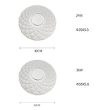 Modern Round LED Flush Mount Ceiling Light Dimmable Acrylic Metal Fixture for Living Room and Bedroom