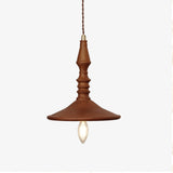 Sumally Natural Walnut Wood Pendant Light Modern Minimalist Drop Lamp Fixture