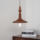 Sumally Natural Walnut Wood Pendant Light Modern Minimalist Drop Lamp Fixture