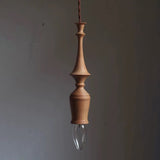 Sumally Natural Walnut Wood Pendant Light Modern Minimalist Drop Lamp Fixture