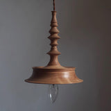Sumally Natural Walnut Wood Pendant Light Modern Minimalist Drop Lamp Fixture