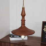 Sumally Natural Walnut Wood Pendant Light Modern Minimalist Drop Lamp Fixture