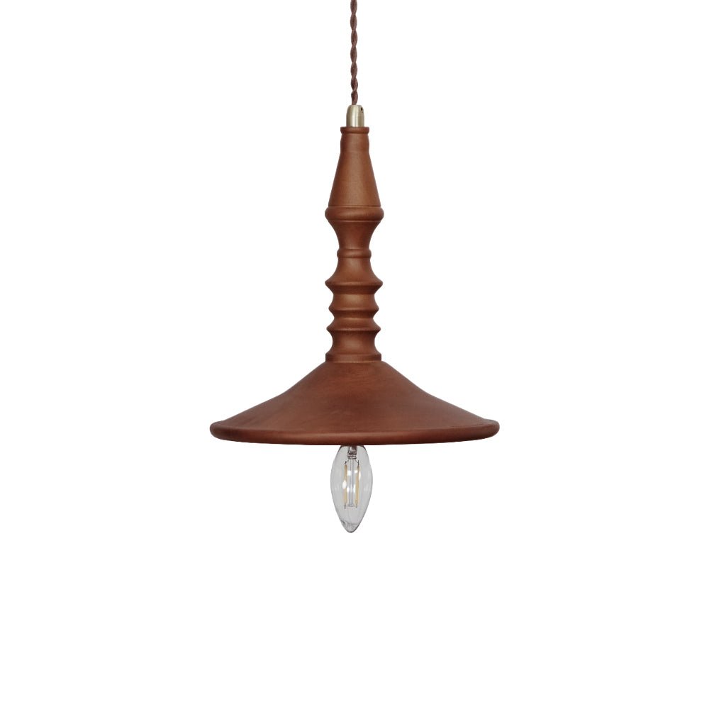 Sumally Natural Walnut Wood Pendant Light Modern Minimalist Drop Lamp Fixture