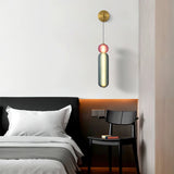 Surge Modern Artistic LED Wall Sconce Colorful Glass Gold Finish Indoor Lighting
