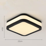 Geometric Round LED Flush Mount Ceiling Light Fixture with Three Color Temperatures