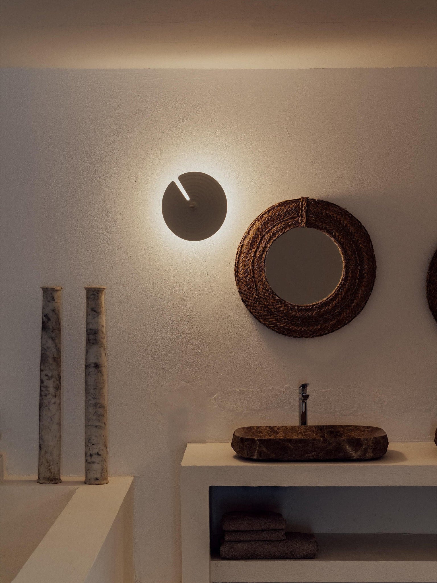 Symphony Adjustable Rotating Wall Lamp Set of Two Modern LED Indoor Sconce
