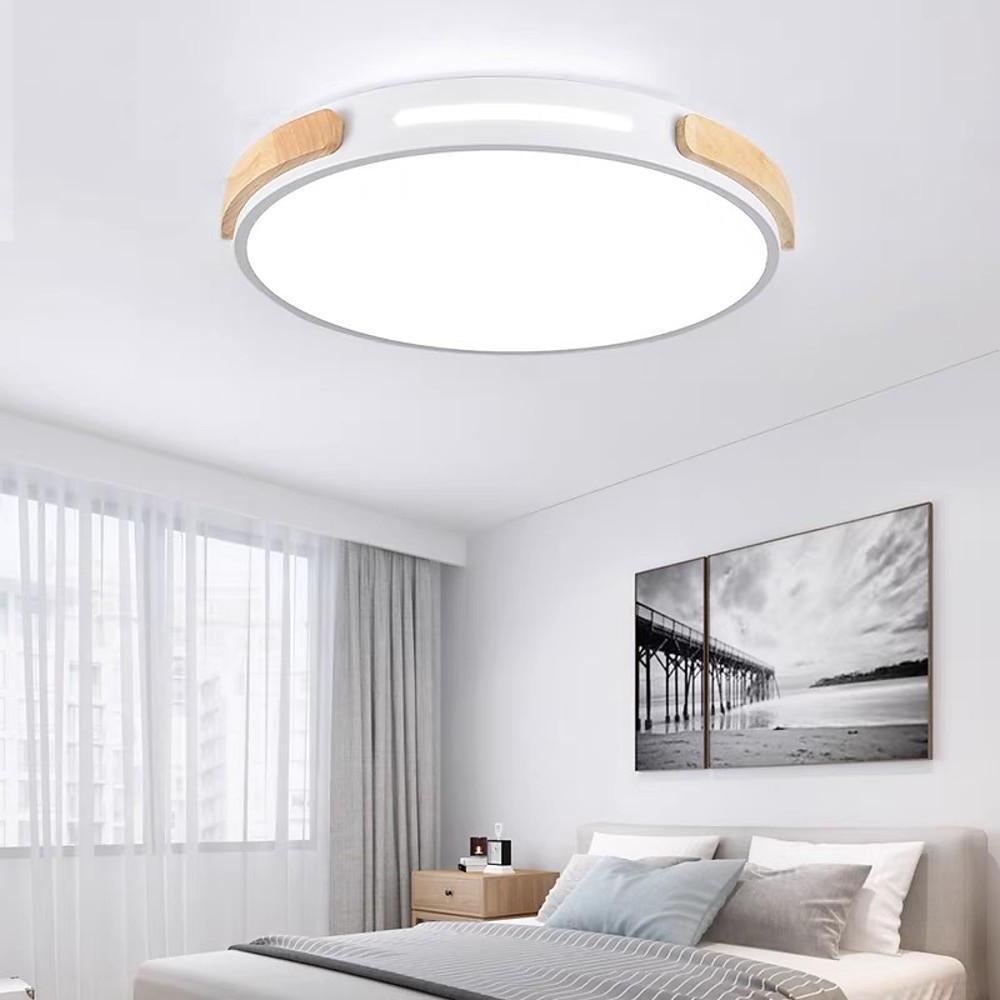 Modern Minimalist Round LED Flush Mount Ceiling Light for Living Room and Bedroom