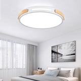 Modern Minimalist Round LED Flush Mount Ceiling Light for Living Room and Bedroom