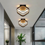 Minimalist Geometric LED Flush Mount Ceiling Light for Modern Hallways and Bedrooms