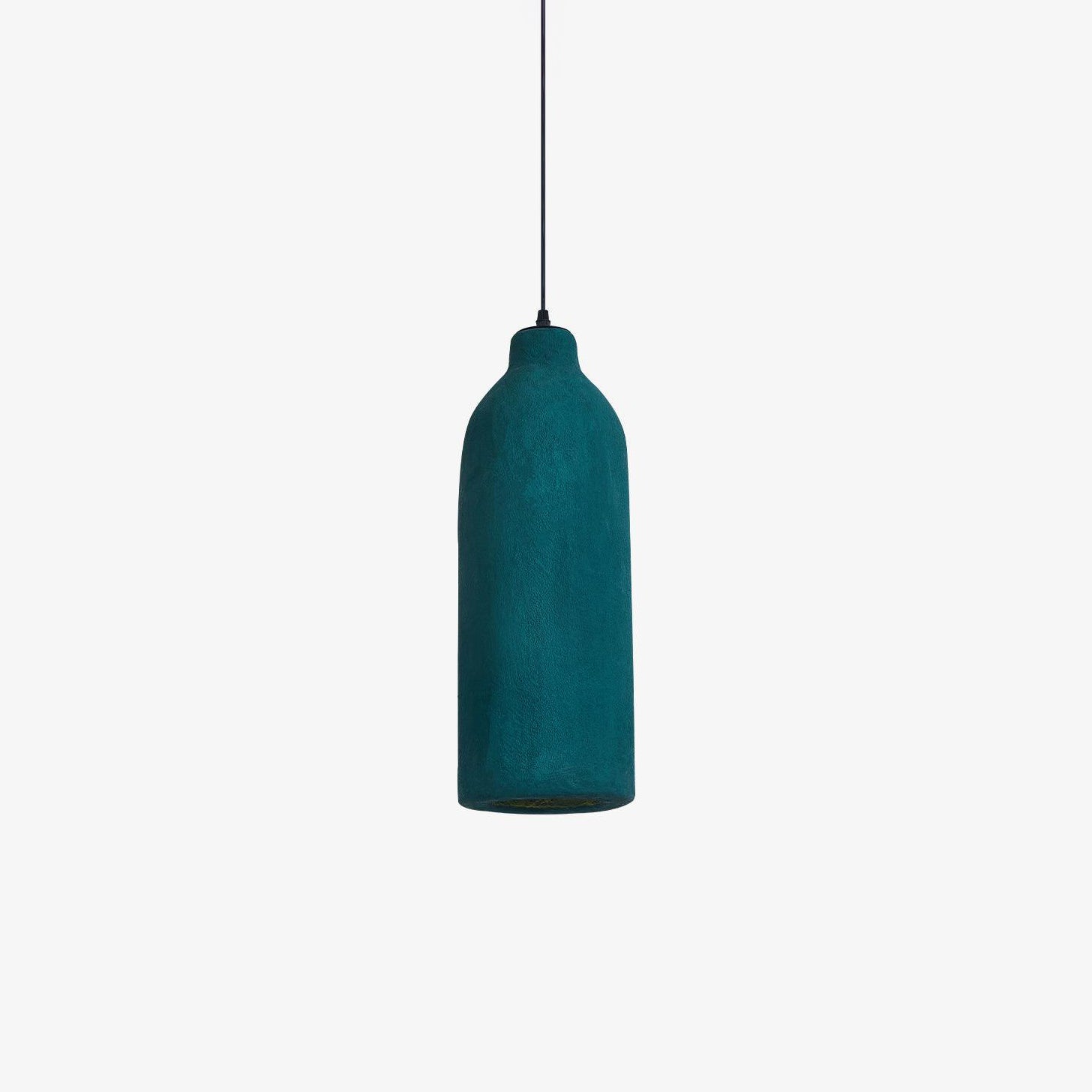 Tega Dark Green Textured Pendant Light Modern High Density Indoor Hanging Lamp