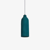 Tega Dark Green Textured Pendant Light Modern High Density Indoor Hanging Lamp