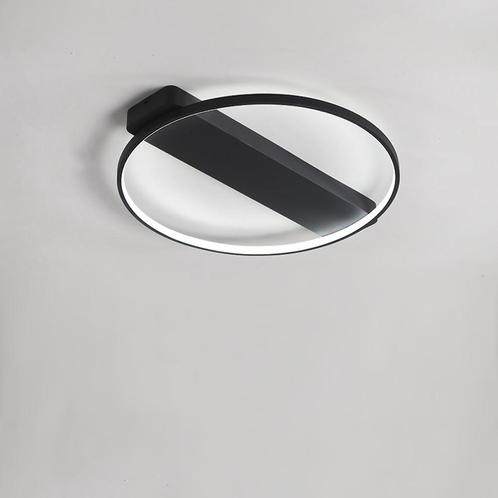 Modern Circle Rectangle Combined LED Flush Mount Ceiling Light Geometric Minimalist Fixture