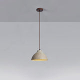 Textured Grey Ceramic Pendant Lamp Wabi Sabi Retro Rustic Hanging Light Fixture