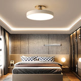 Modern 16 Inch Round LED Flush Mount Ceiling Light Circular Metal Fixture for Home Lighting