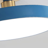 Modern 16 Inch Round LED Flush Mount Ceiling Light Circular Metal Fixture for Home Lighting