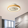 Modern Bladeless Ceiling Fan with 72W Integrated LED Light and Remote Control for Bedroom Living Room