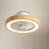 Modern Bladeless Ceiling Fan with 72W Integrated LED Light and Remote Control for Bedroom Living Room