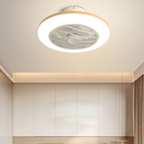 Modern Bladeless Ceiling Fan with 72W Integrated LED Light and Remote Control for Bedroom Living Room