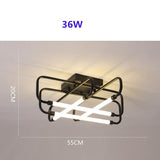Modern Dimmable LED Geometric Lantern Flush Mount Ceiling Light Fixture for Living Room