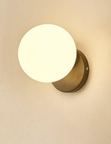 Tip of the Tongue Modern Glass Globe Wall Sconce Gold Finish Indoor Sconce Set of 2