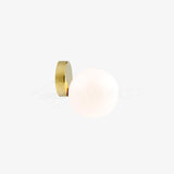 Tip of the Tongue Modern Glass Globe Wall Sconce Gold Finish Indoor Sconce Set of 2