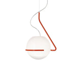Tonda Curved Metal Hanging Pendant Lamp with Acrylic Diffuser for Modern Interiors