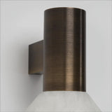 Torres Modern Alabaster Wall Sconce Brass Cone Shade Indoor Lighting Fixture
