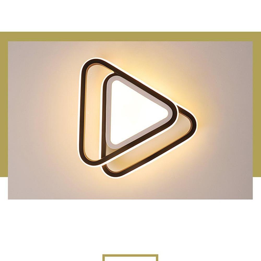 Modern Geometric LED Ceiling Light Multi Triangular Flush Mount Fixture for Kitchen and Living Room