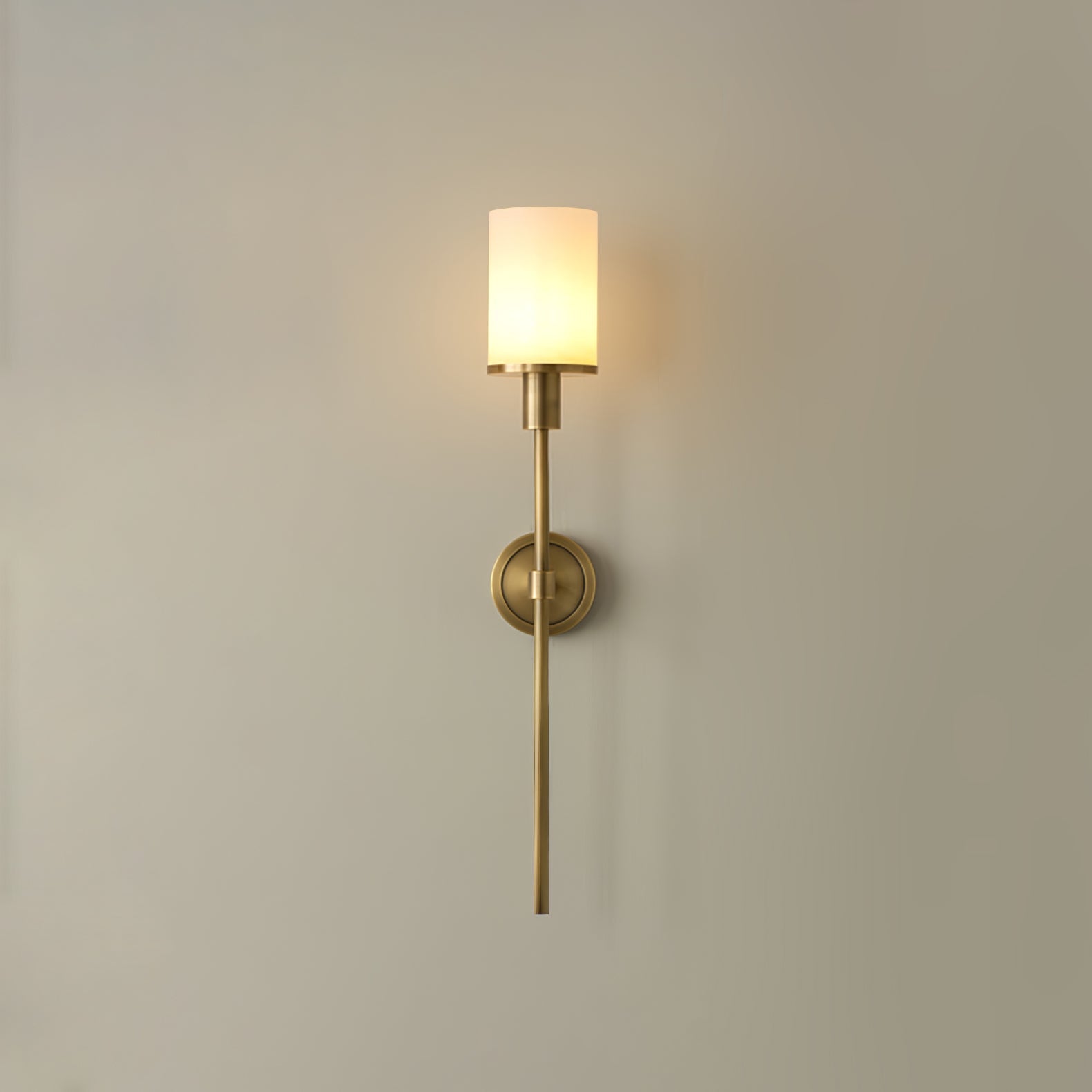 Tracie Transitional Alabaster and Glass Wall Sconce Light for Bathroom Vanity