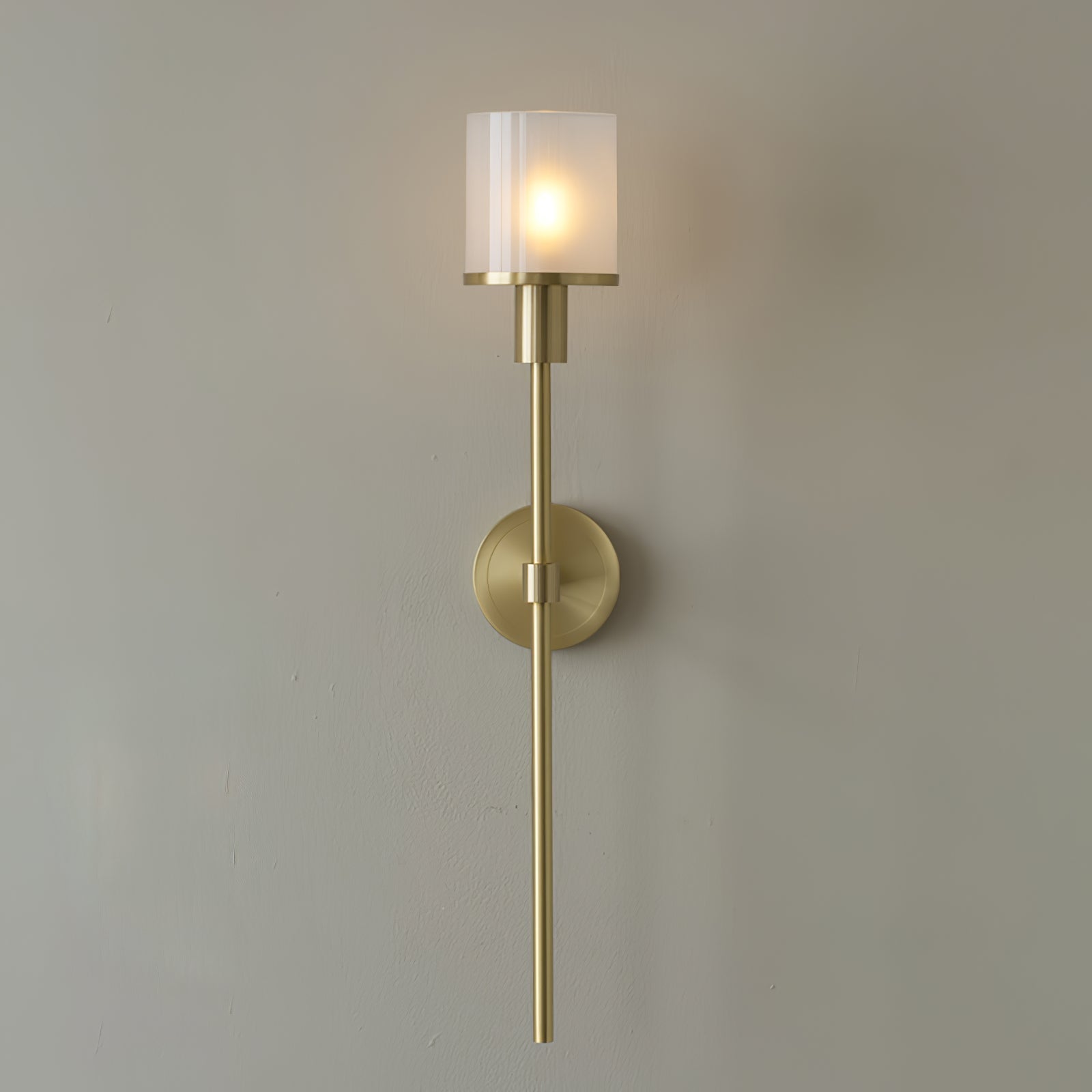Tracie Transitional Alabaster and Glass Wall Sconce Light for Bathroom Vanity
