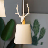 Traditional 3 Light Antler Design Country Chandelier Metal Pendant Ceiling Light for Farmhouse Decor