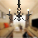 Traditional 3 Light Candle Style Farmhouse Chandelier in Oil Rubbed Bronze Finish