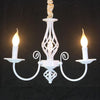 Traditional 3 Light Candle Style Farmhouse Chandelier in Oil Rubbed Bronze Finish