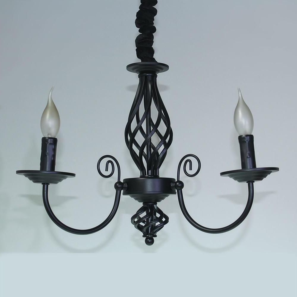 Traditional 3 Light Candle Style Farmhouse Chandelier in Oil Rubbed Bronze Finish