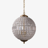 Traditional Gold Crystal Globe Pendant Chandelier for Elegant Interior Lighting