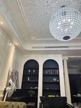 Traditional Gold Crystal Globe Pendant Chandelier for Elegant Interior Lighting