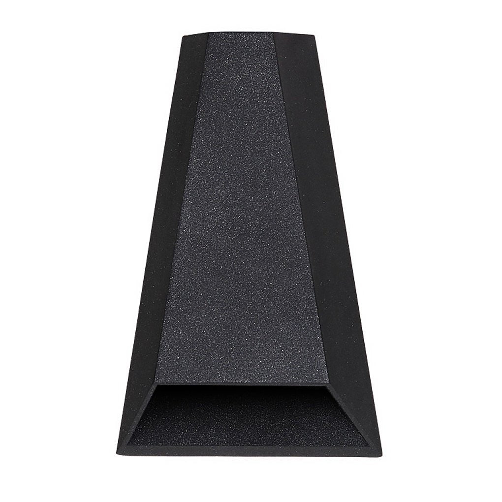 Trapezoidal LED Waterproof Outdoor Wall Sconce Modern Black Up and Down Exterior Porch Light
