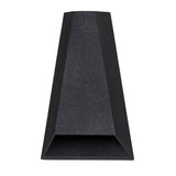 Trapezoidal LED Waterproof Outdoor Wall Sconce Modern Black Up and Down Exterior Porch Light