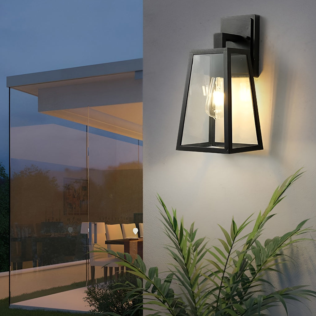Trapezoidal Waterproof LED Vintage Outdoor Wall Light Die Cast Aluminum Sconce for Patio