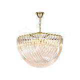 Trevi Elegant Murano Glass Chandelier Mid Century Modern Flush Mount Ceiling Light