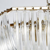 Trevi Elegant Murano Glass Chandelier Mid Century Modern Flush Mount Ceiling Light