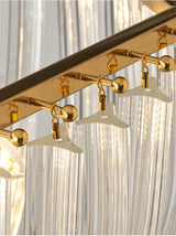 Trevi Elegant Murano Glass Chandelier Mid Century Modern Flush Mount Ceiling Light