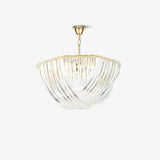 Trevi Elegant Murano Glass Chandelier Mid Century Modern Flush Mount Ceiling Light