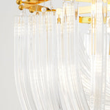 Trevi Elegant Murano Glass Chandelier Mid Century Modern Flush Mount Ceiling Light