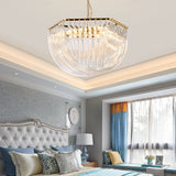 Trevi Elegant Murano Glass Chandelier Mid Century Modern Flush Mount Ceiling Light